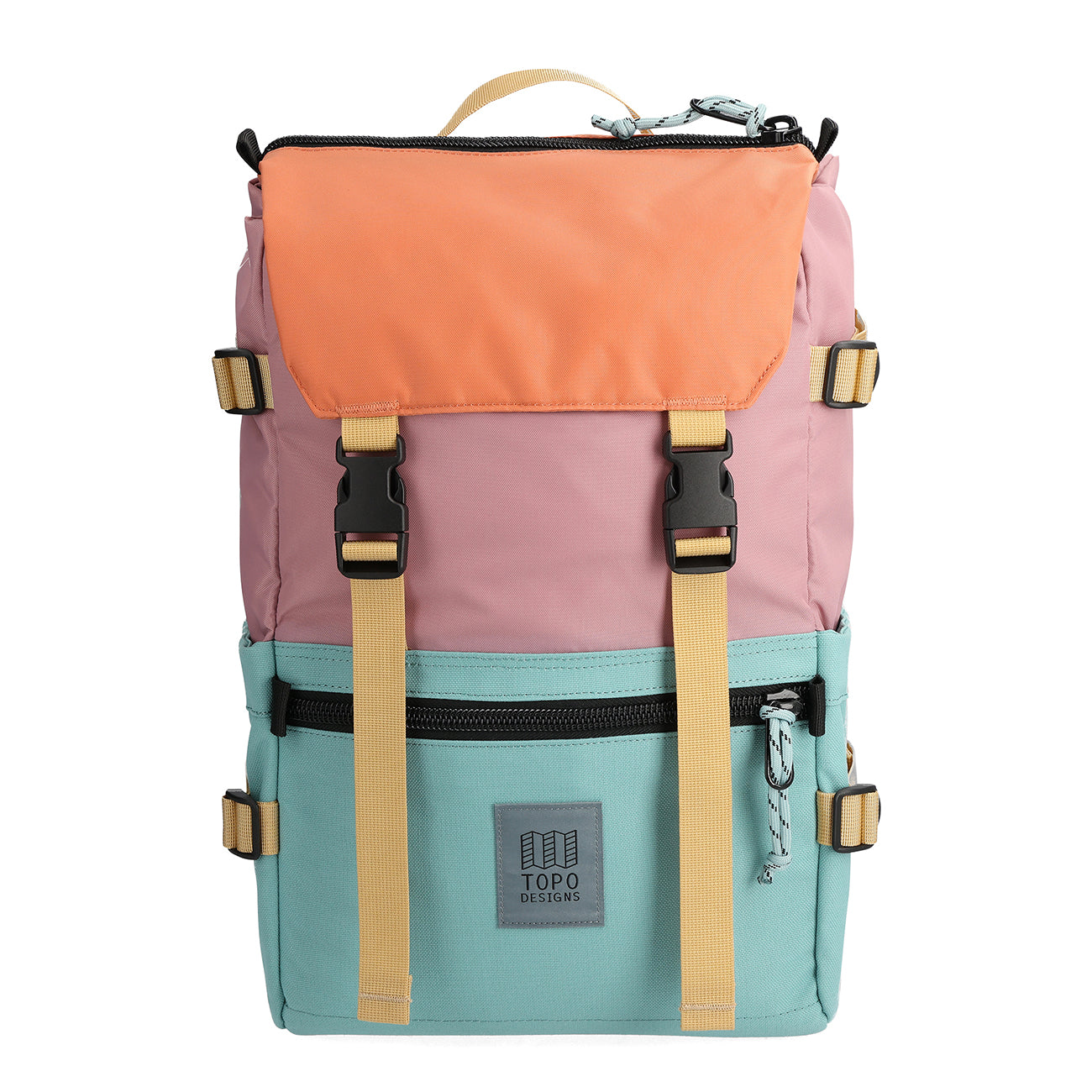 sac à dos urbain topo designs rover pack classic 16l bleu cyan rose vue avant