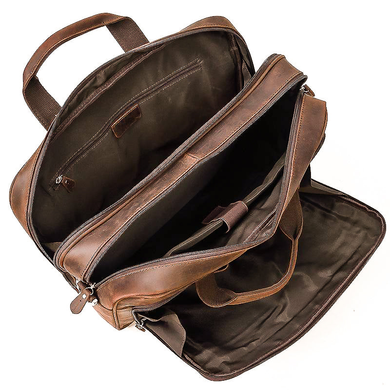 Sac Messager de Voyage en Cuir compacte