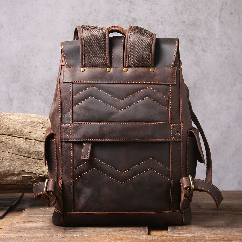 convertible commuter mens leather laptop bag