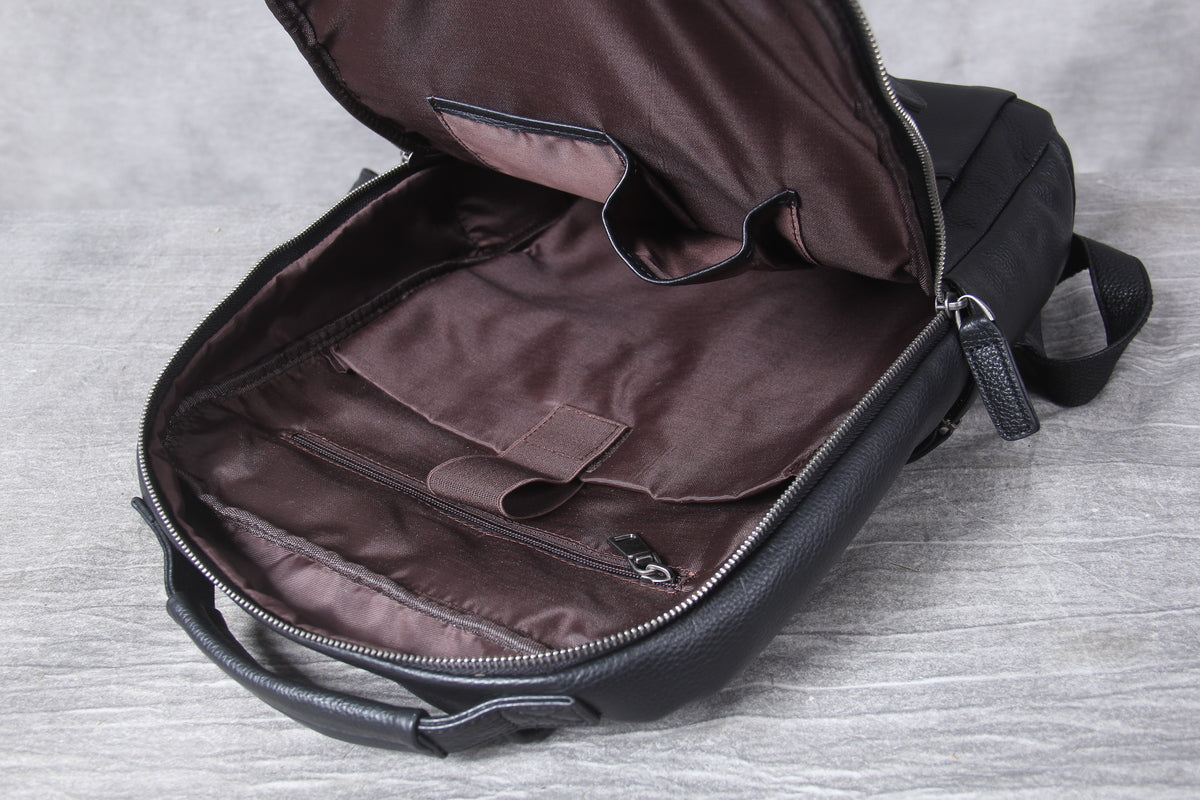 mens leather rucksack backpack