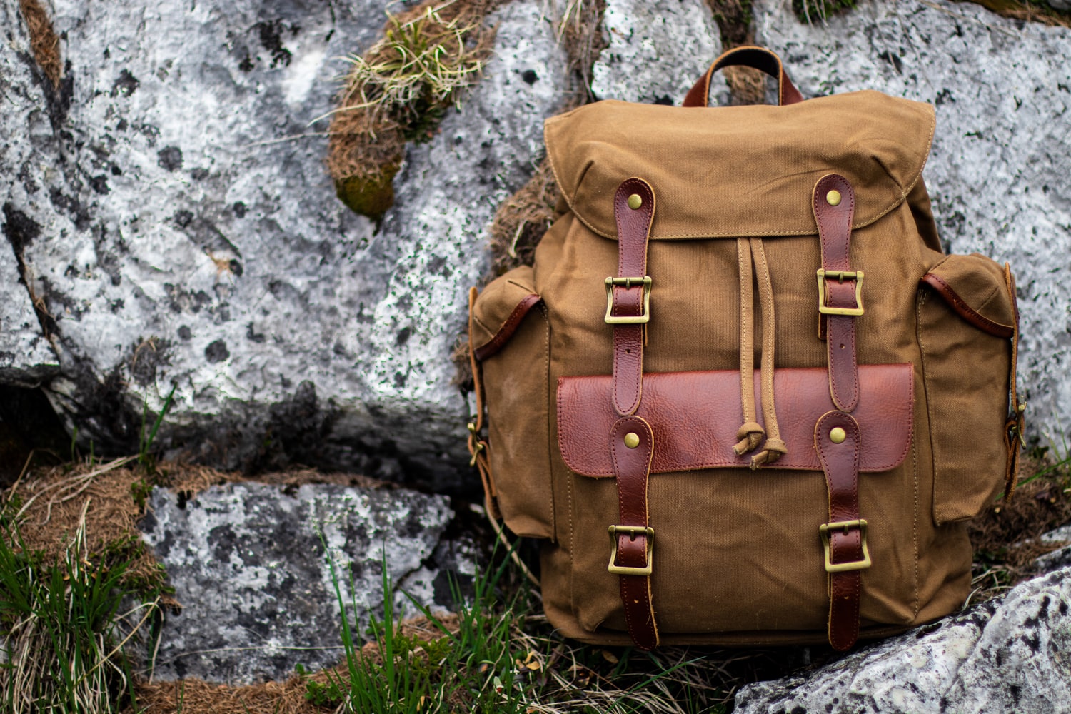 camo canvas old school bookbag