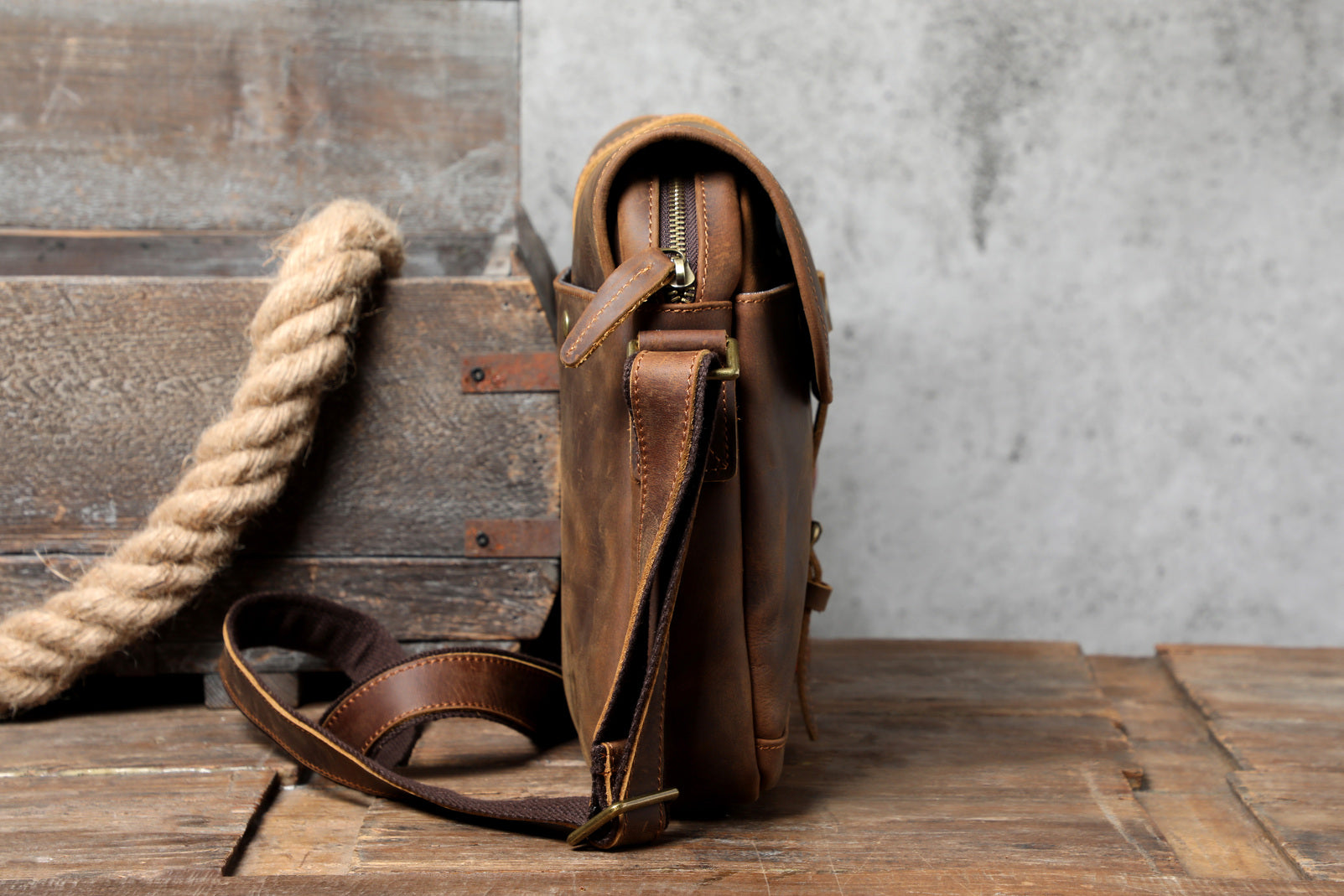 mens vintage messenger bag