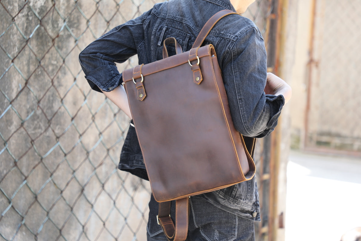 quality leather backpack
