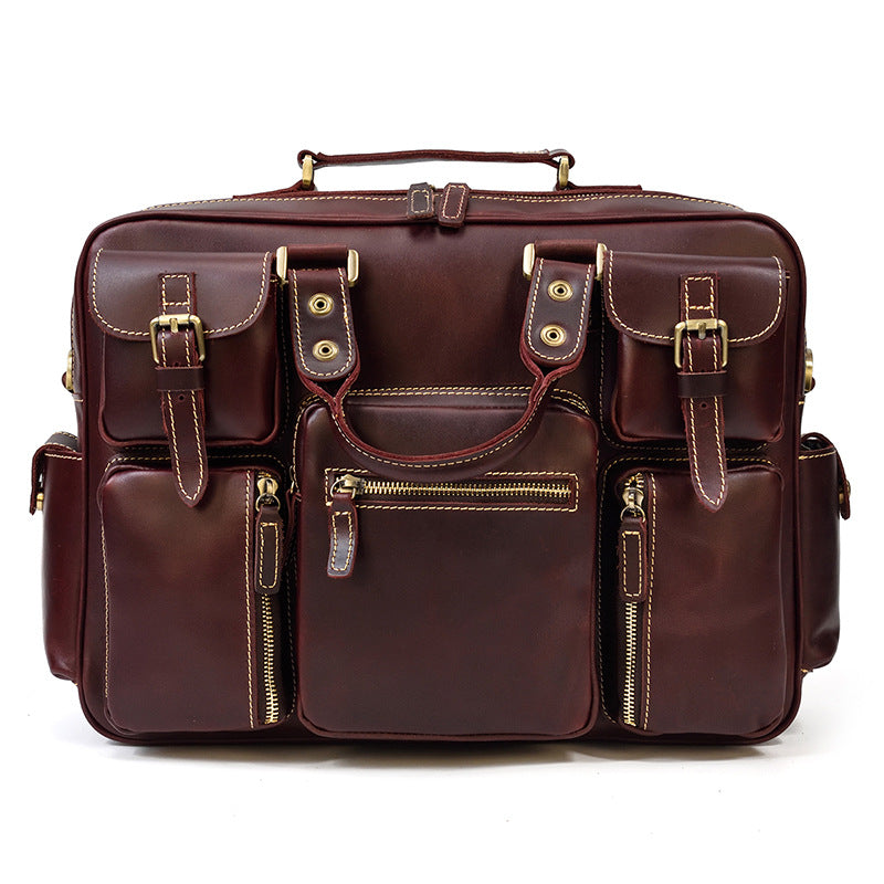 mens leather laptop messenger bag