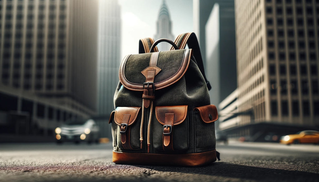 rucksack embodying a fusion of classic charm and contemporary functionality