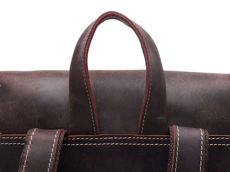 sac à dos cuir marron femme