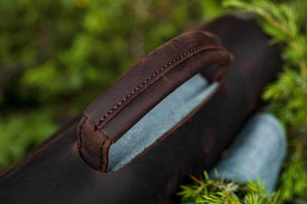 sac à dos vintage avec poignée suppérieure en cuir