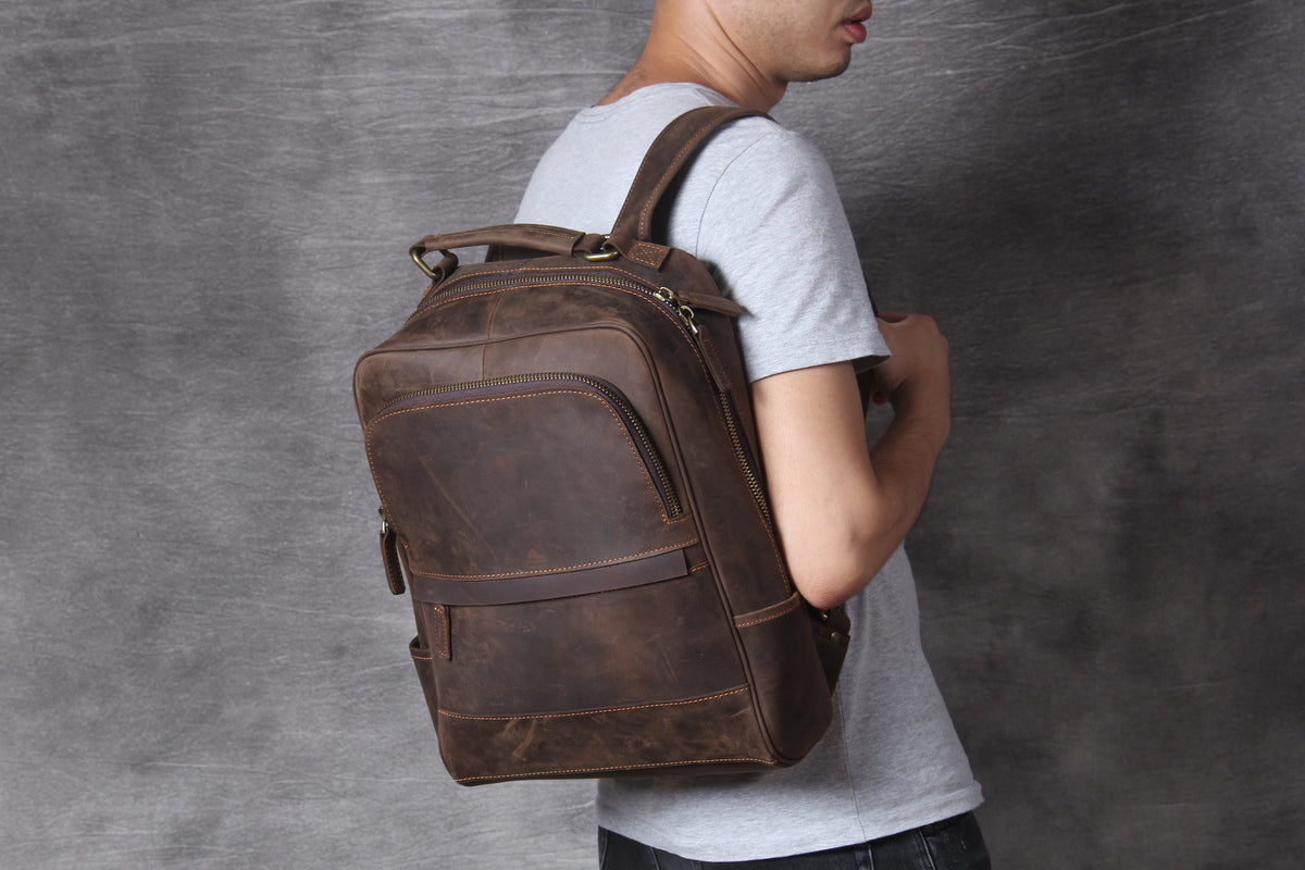 sac dos cuir homme