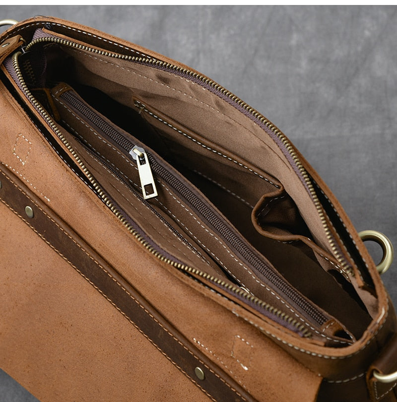 handbag leather brown