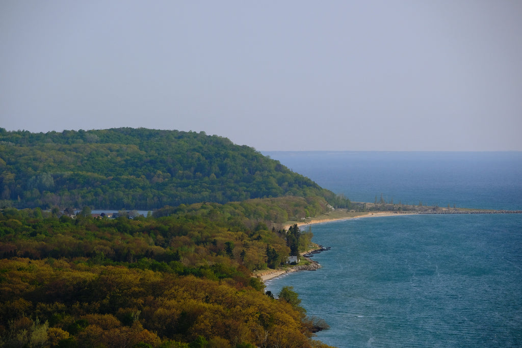 Vue panoramique sur le lac Michigan