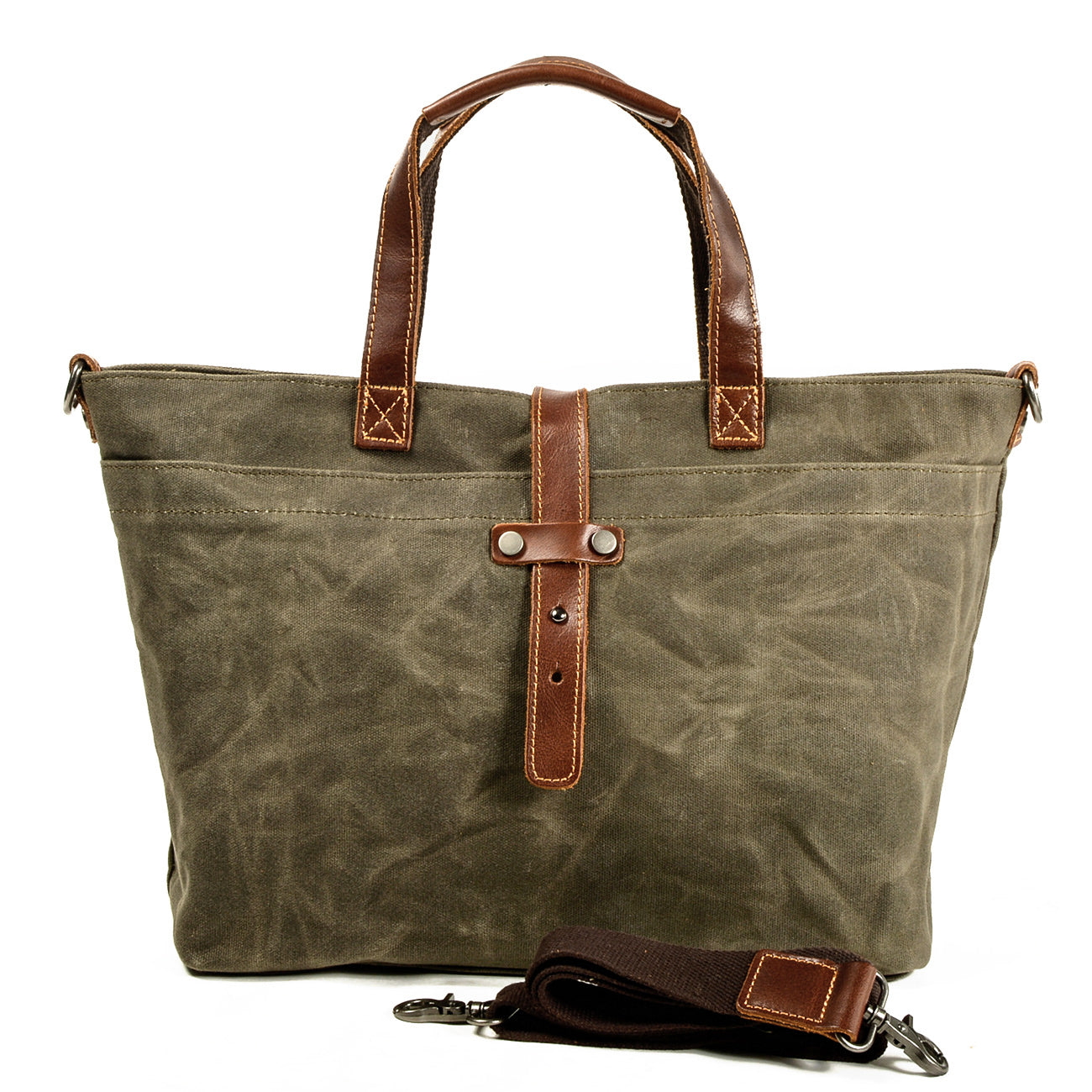 green army shoulder tote