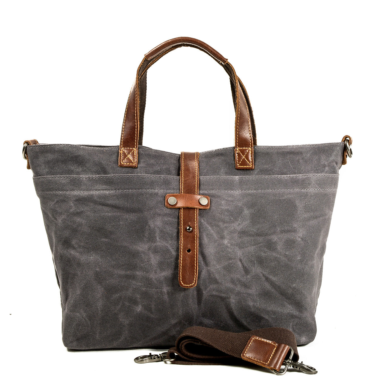 grey Shoulder Tote Bag