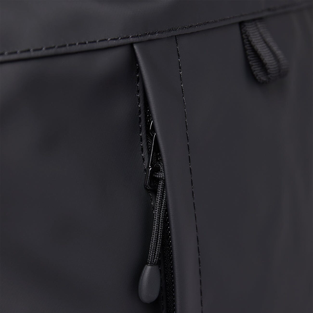 small backpack recycled polyester roll top konrad sandqvist protected ykk aquaguard waterproof zippered pocket