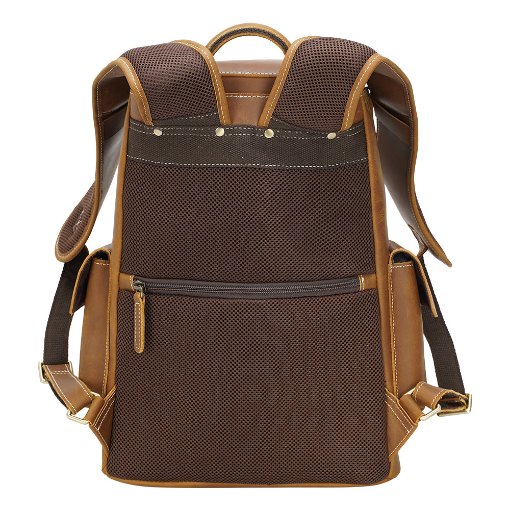 smooth leather backpack