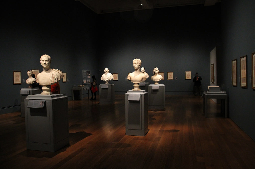 statues in an art museum