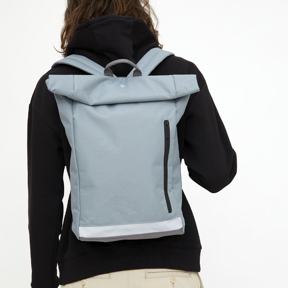sustainable laptop backpack arctic blue