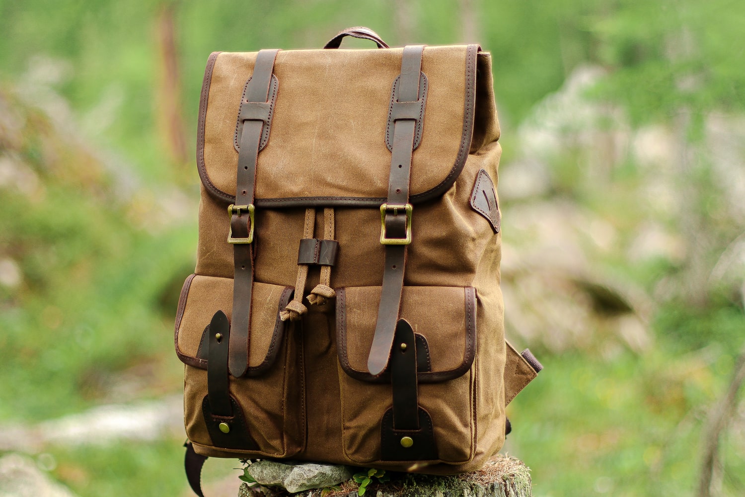 travel canvas rucksack