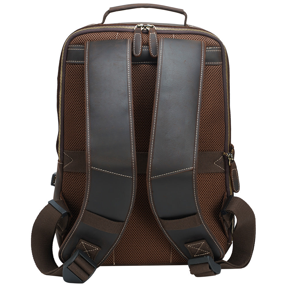 travel leather backpack