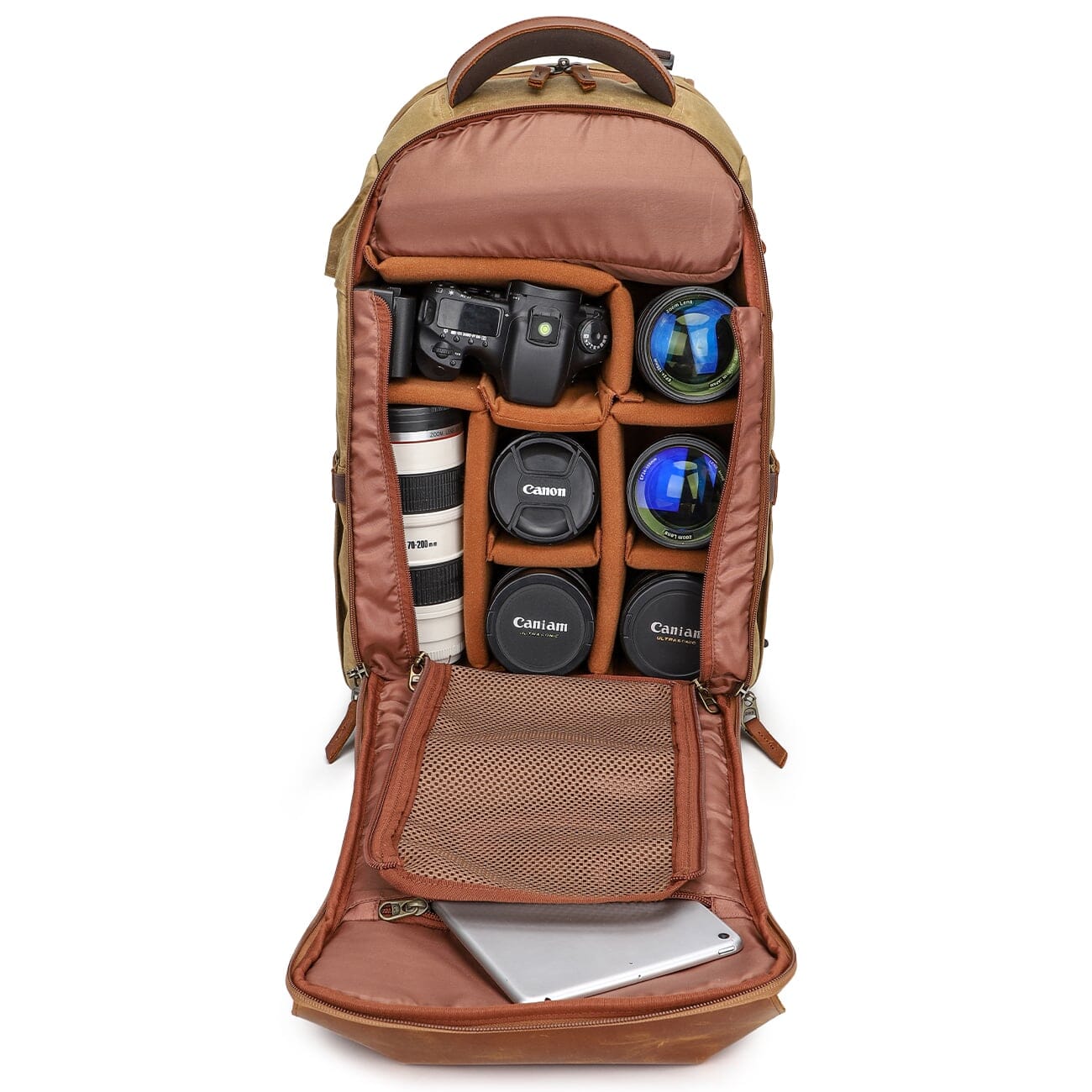 Vintage Canvas Camera Backpack