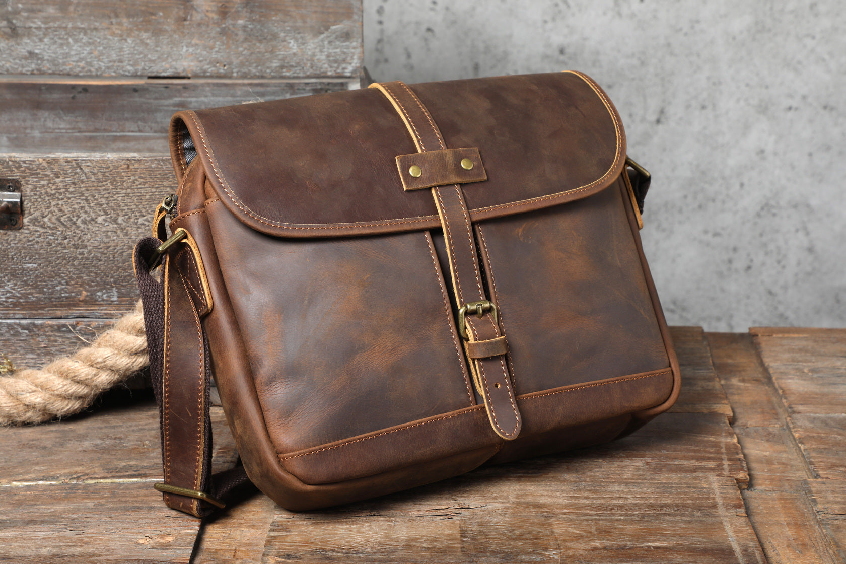 vintage messenger bag