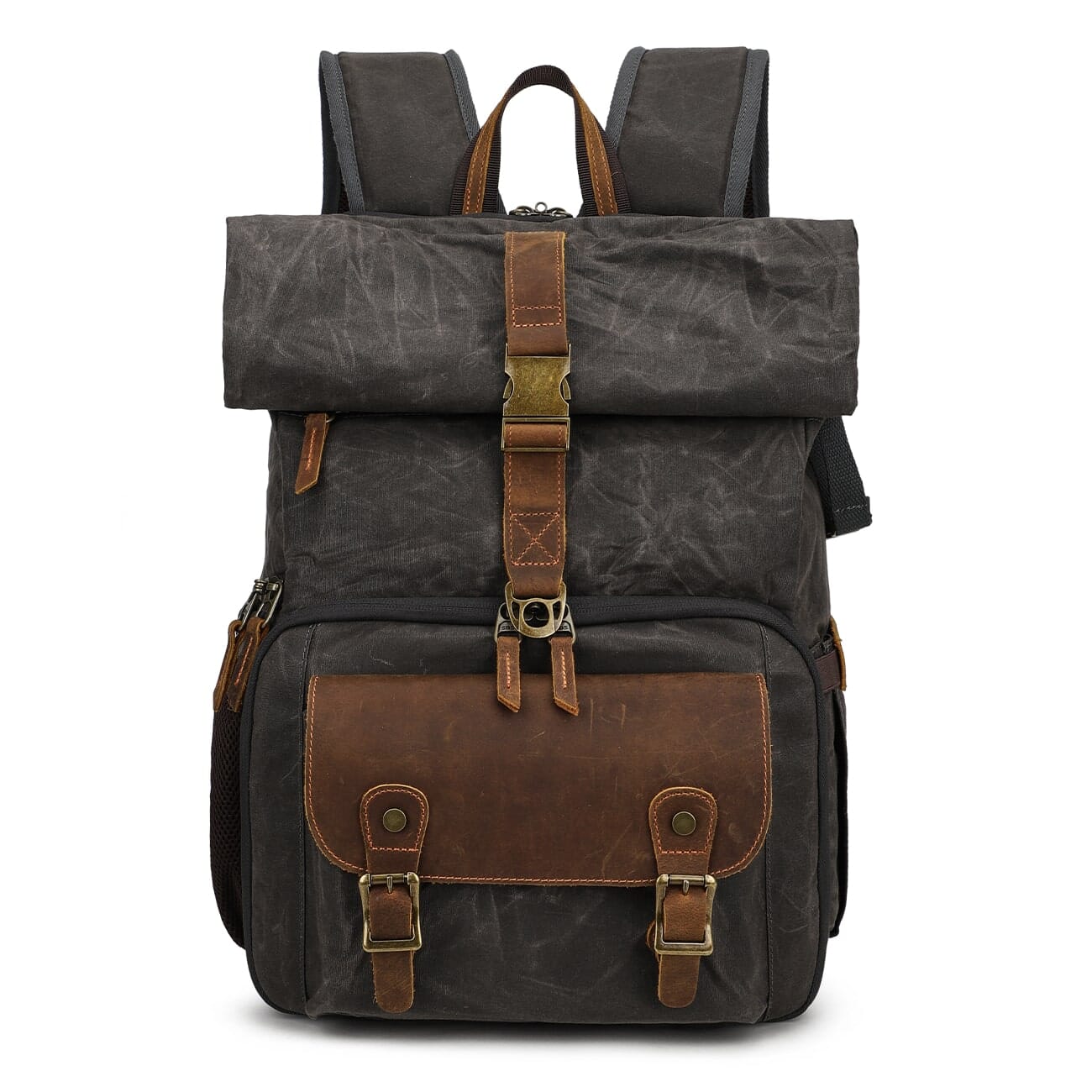 vintage style camera backpack