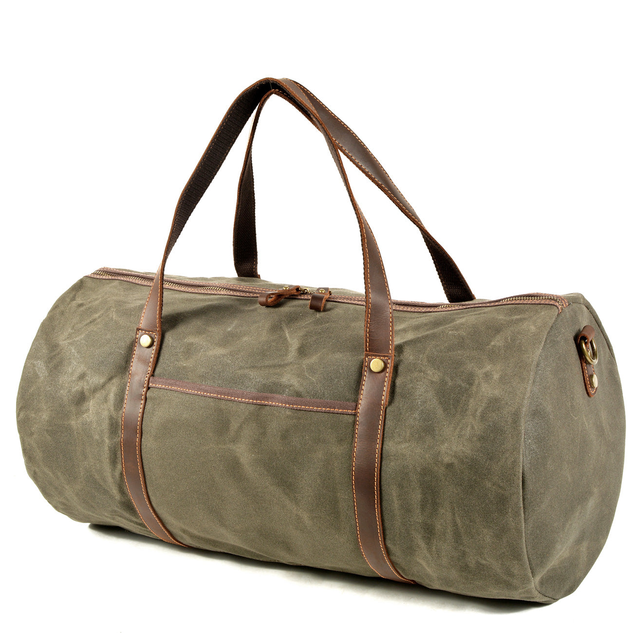 vintage style waterproof army duffle bag