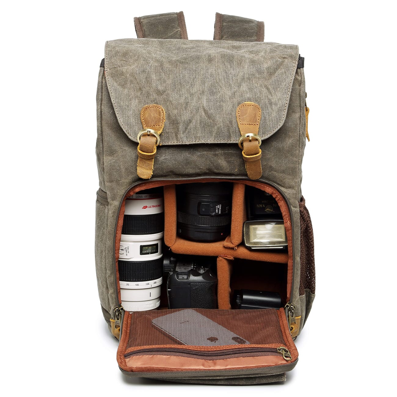 Waterproof Canvas Camera Backpack