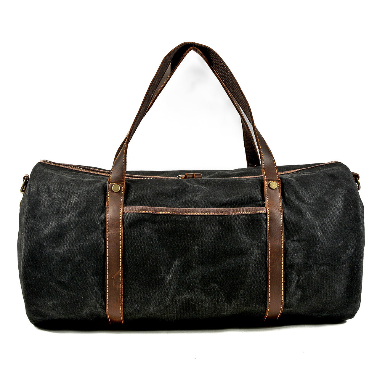 black military carry-all duffle bag