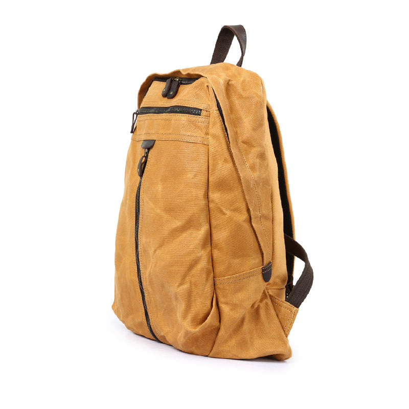 waxed canvas laptop backpack