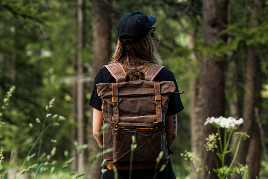 waxed cotton bag