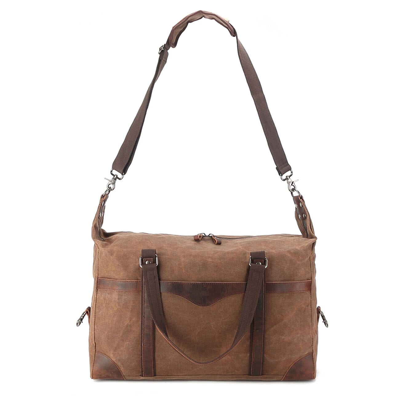 waxed duffle bag removable adjustable shoulder strap