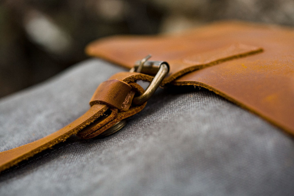 women's rucksack made of cotton canvas cloth