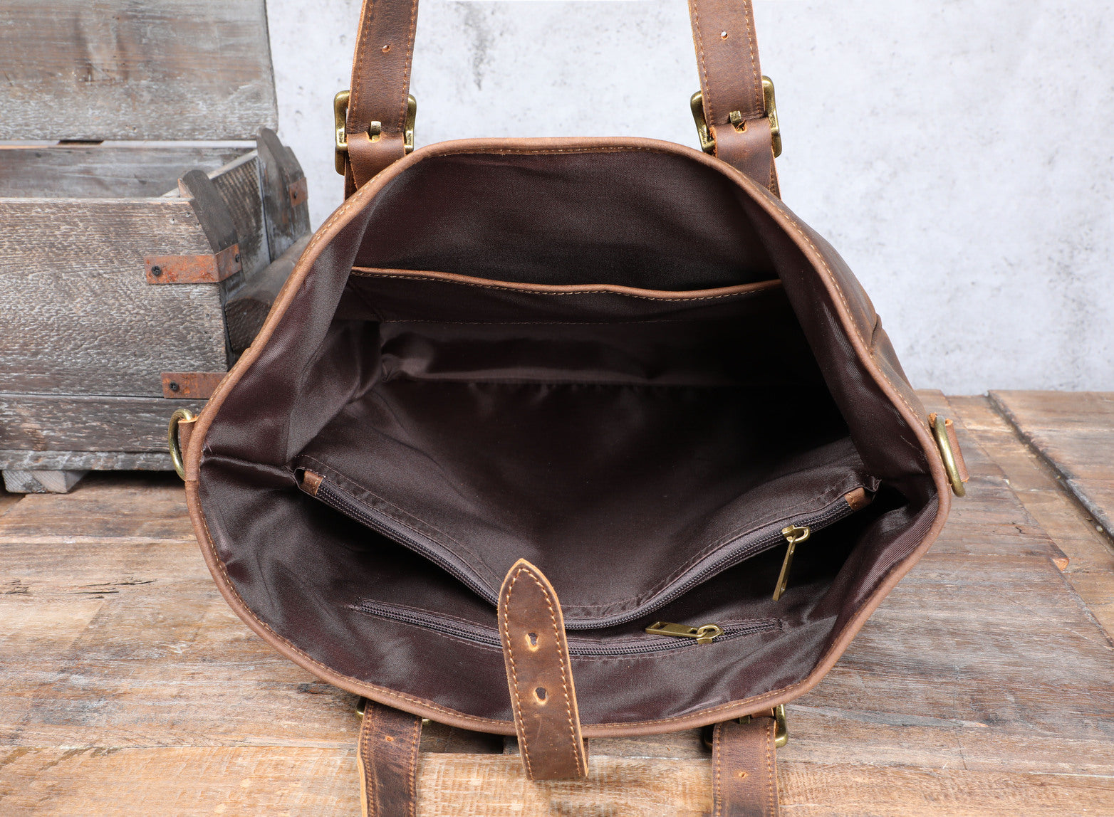 womens leather tote bag