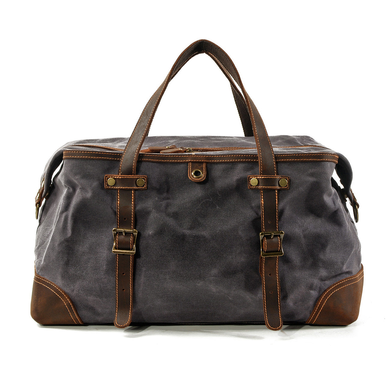 Vintage Cool Leather Mens Weekender Bag Overnight Bag Duffle Bag