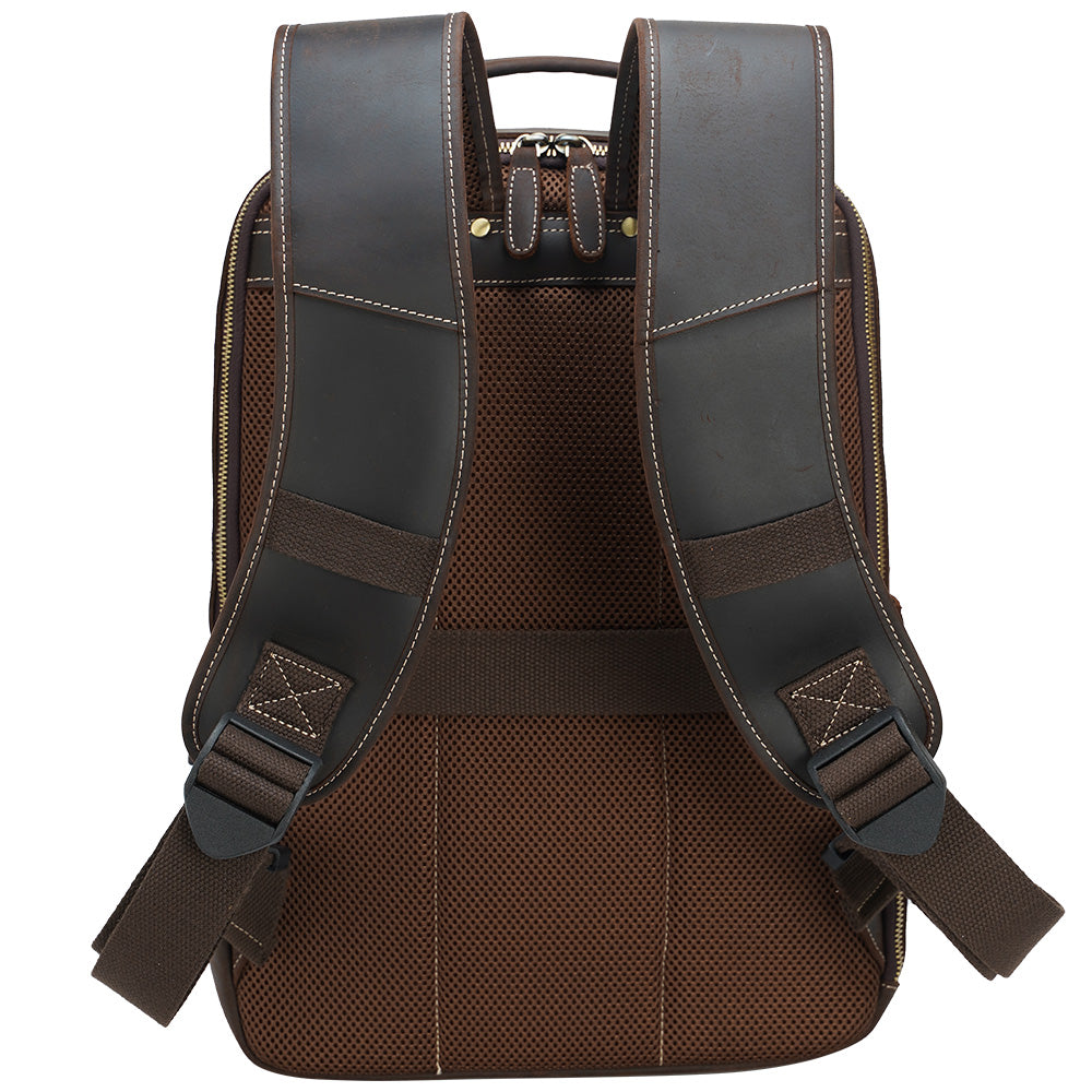 work leather backpack