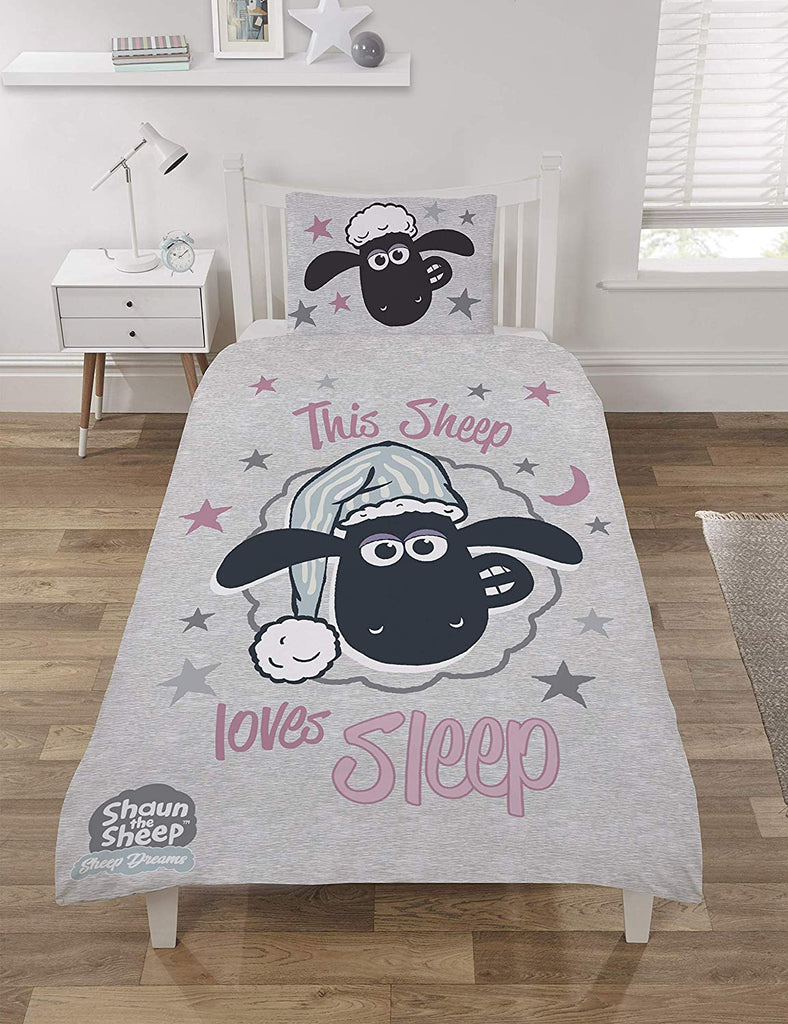 Single Bed Shaun The Sheep Duvet Cover Set Noveltyallsorts