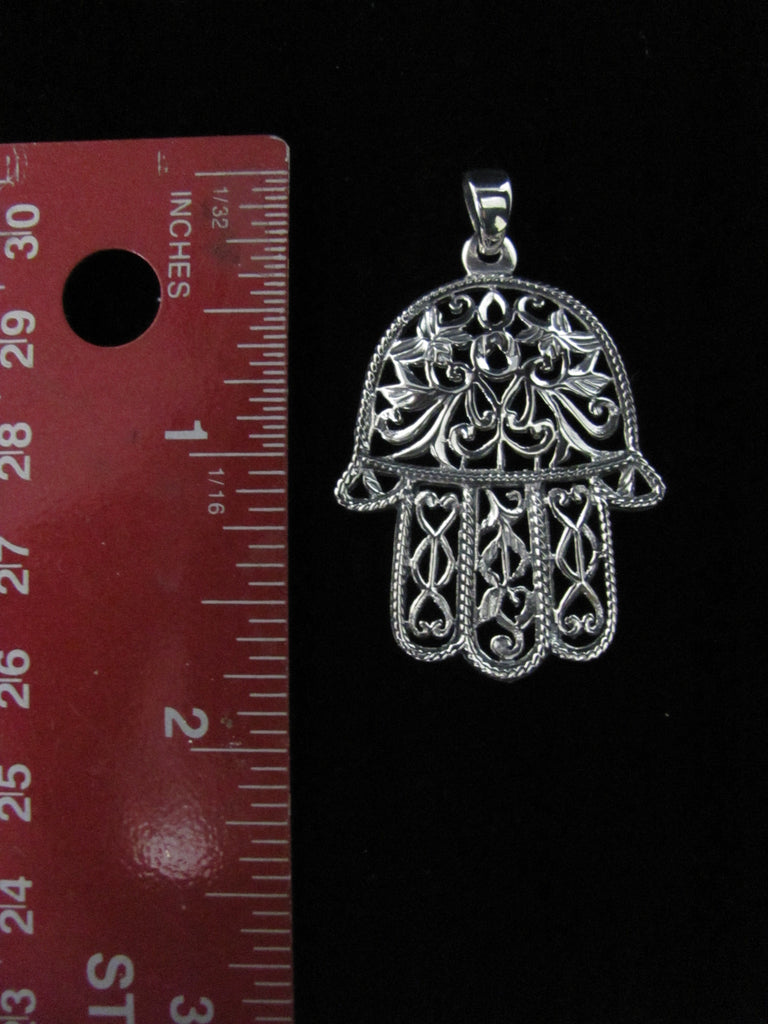 Hamsa Hand (Filigree) – Sterling Silvia