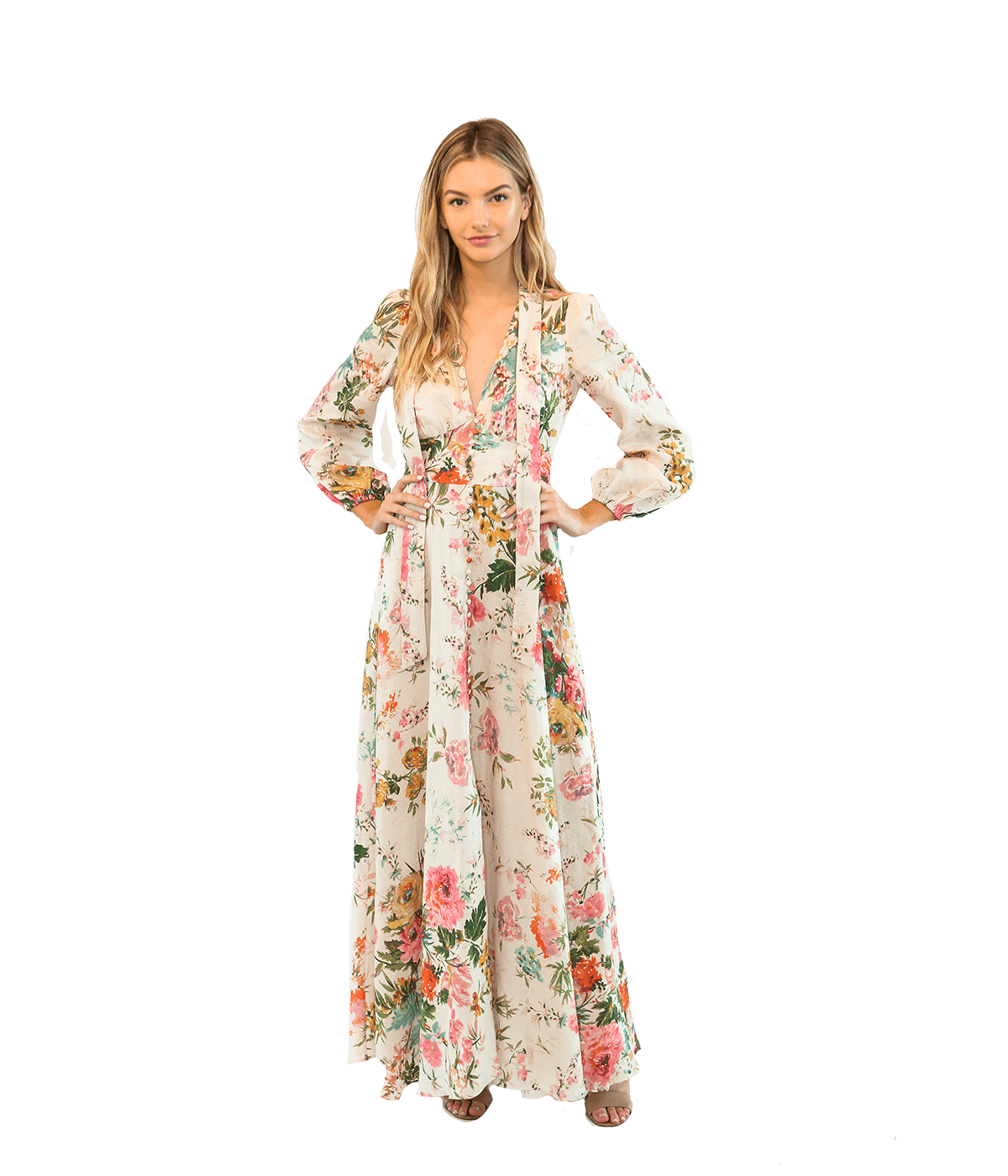 zimmermann floral maxi dress