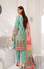 3 Piece Unstitched Embroidered Lawn-CCDEL-21-03