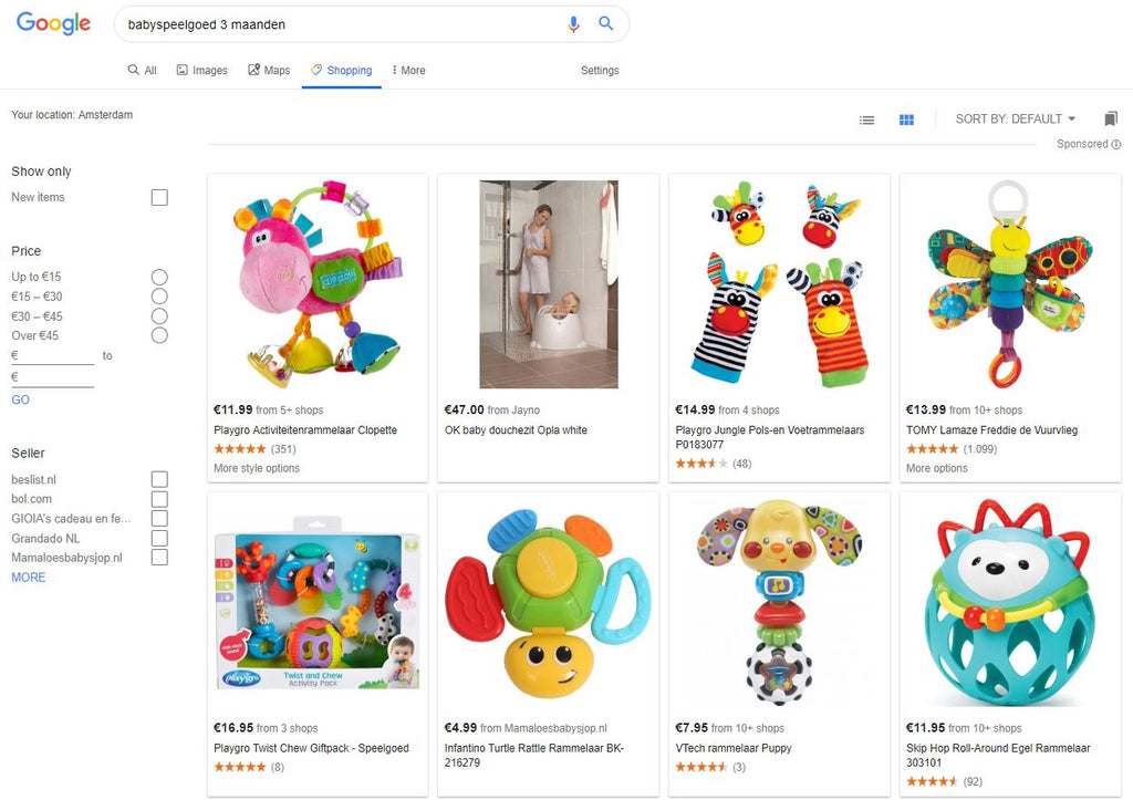 google-shopping-voorbeeld-babyspeelgoed-advertenties