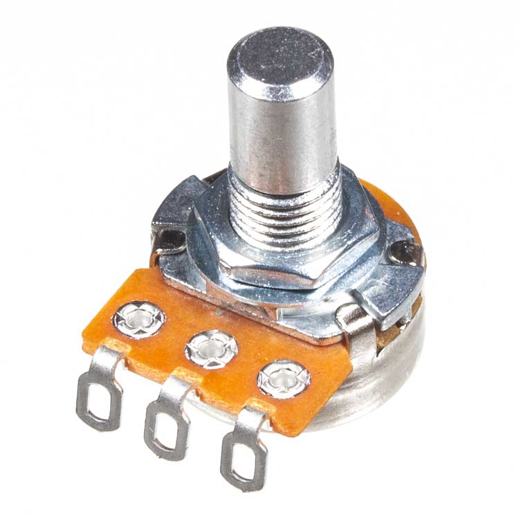 A100K 16mm Potentiometer, Round Shaft, Solder Lugs Guitar Pedal Parts