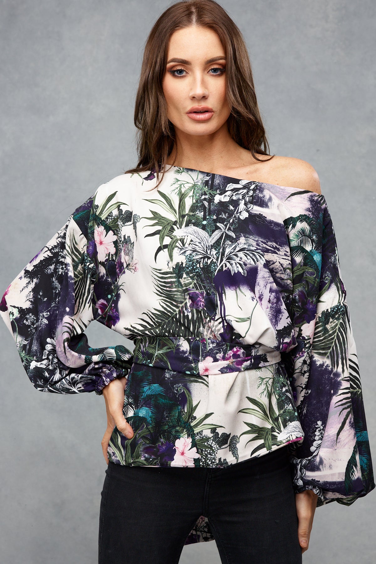 Harri Slouch Top Botanical Beauty