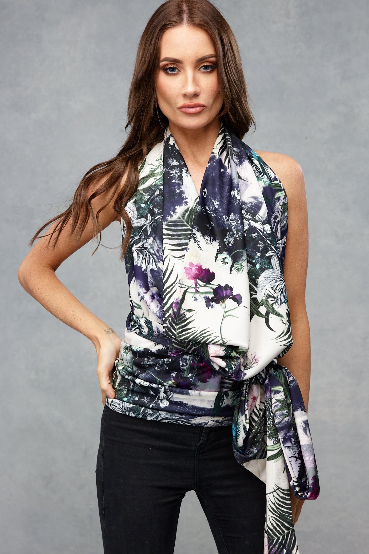 Lucy Drape Top Botanical Beauty