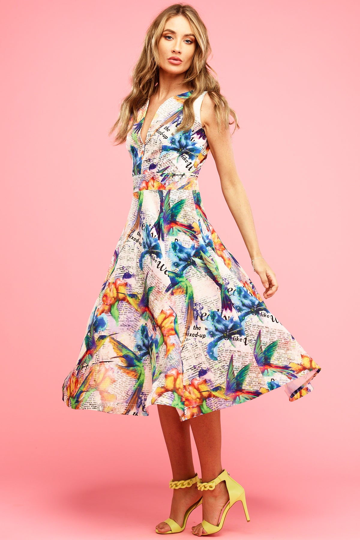 Nova Midi Dress Hummingbird