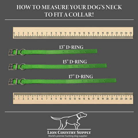 LCS Single Ply Nylon Collar Measurement Guide