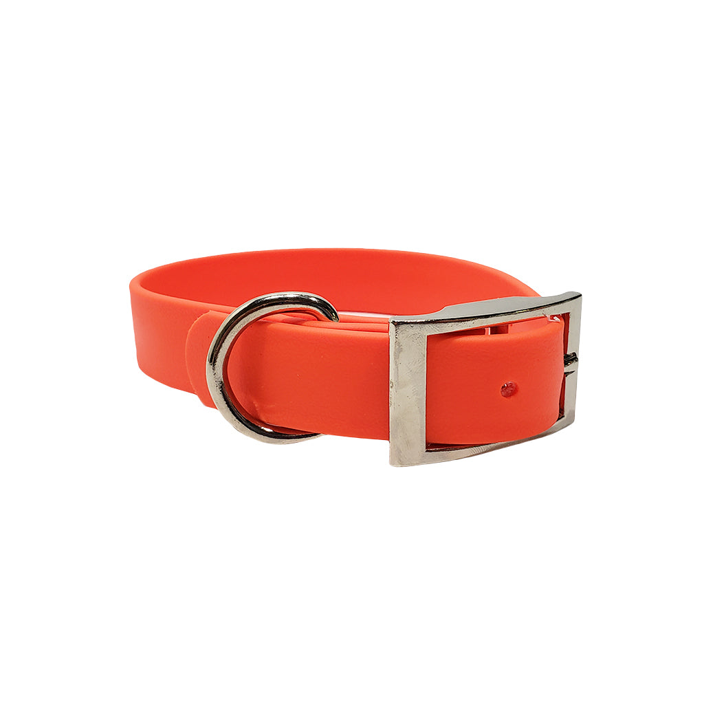 Leather Feel 1 Inch D-Ring Dog Collar