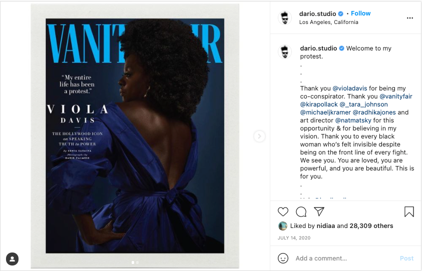 Dario Calmese Shot Viola Davis For Vanity Fair Cover