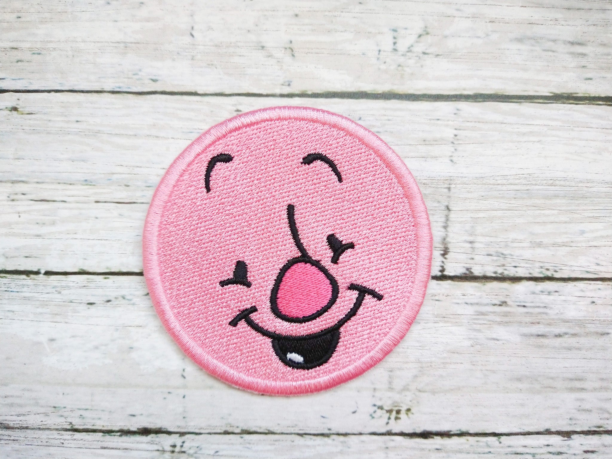 Pig Friend patch (2 sizes included) machine embroidery design DIGITAL DOWNLOAD