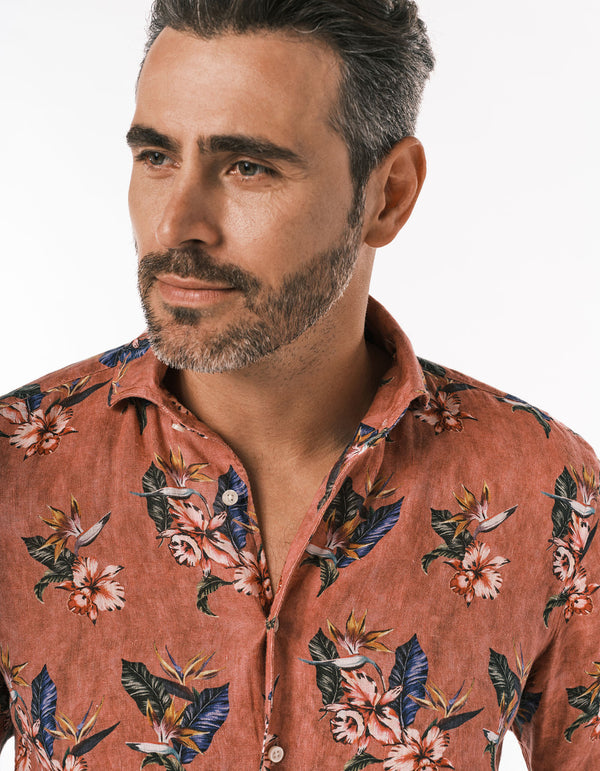 Multi Linen Floral Shirt