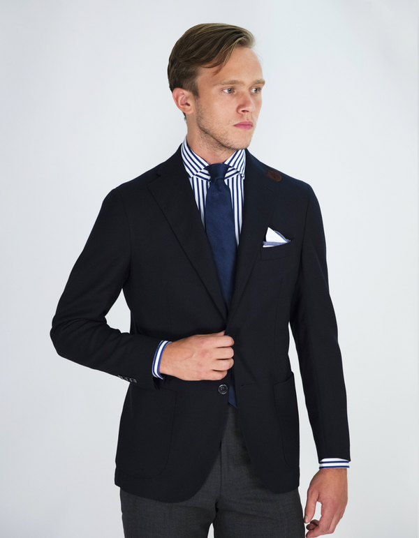 FREETIME WOVEN WOOL BLAZER – CREMIEUX USA